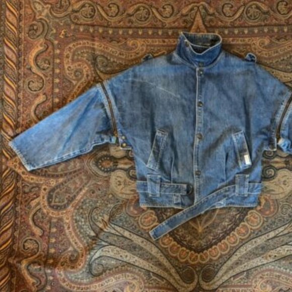 Vintage Rare GUESS Georges Marciano Jean Jacket 1980s - Picture 1 of 11